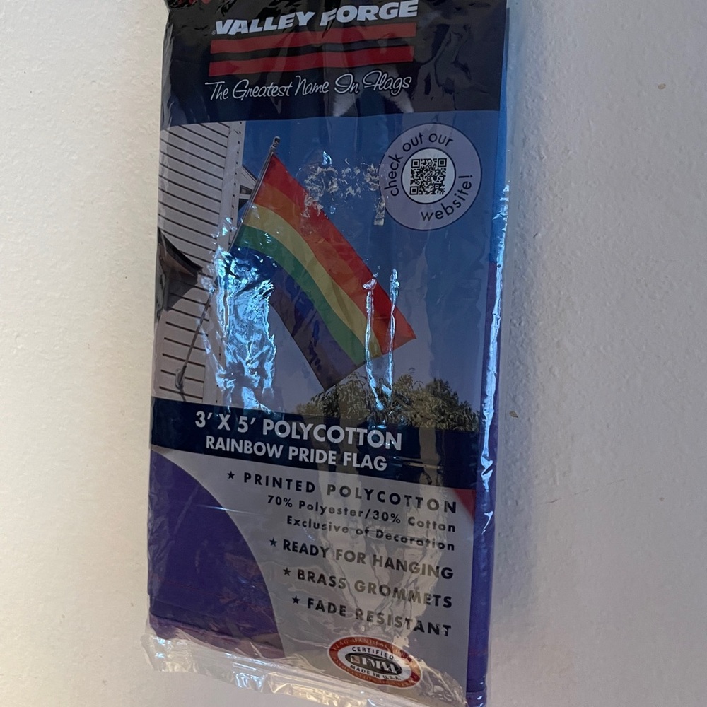 Rainbow Pride Flag with Brass Grommets